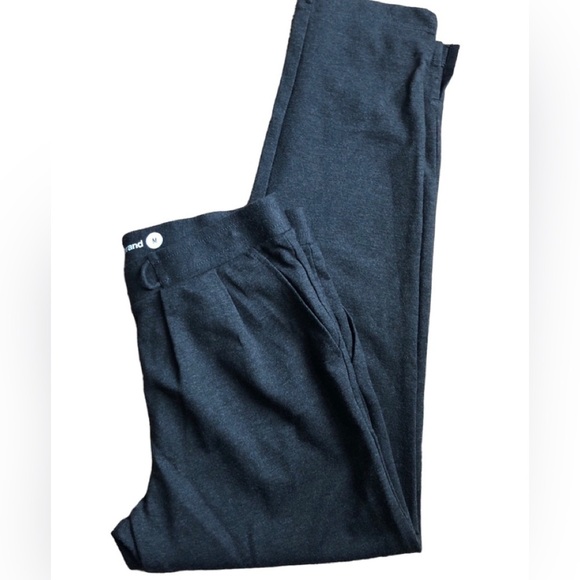 BetaBrand Slim SOHO Joggers M Charcoal Gray Pull On Belt Loops Stretch Knit Yoga - Picture 3 of 6